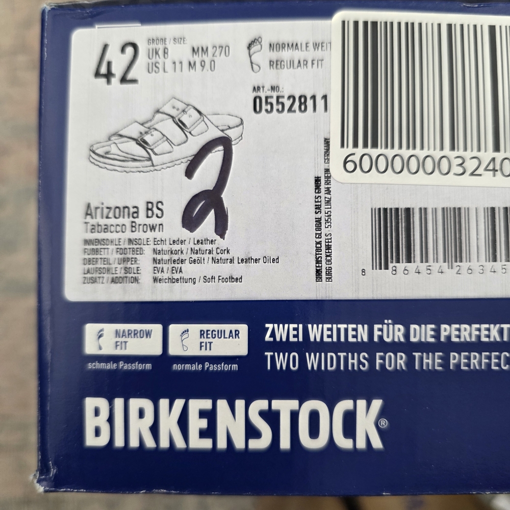 Birkenstock Arizona Tobacco Brown 11 Women's NWT NEW - Picture 7 of 7